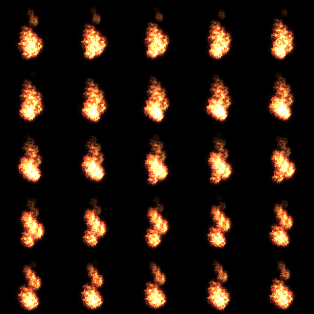 Animated Flame / Fire Sprite Sheet